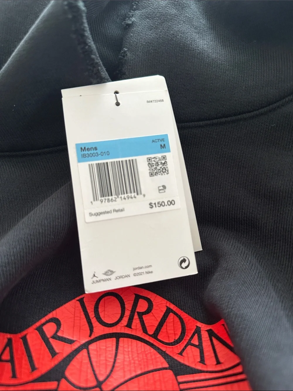 Jordan Rare Air distressed fleece hoodie